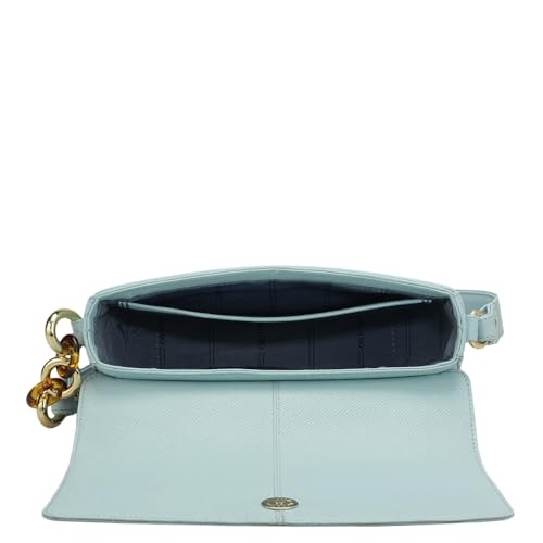 Image of Da Milano Women's Leather Shoulder Bag - Blue
