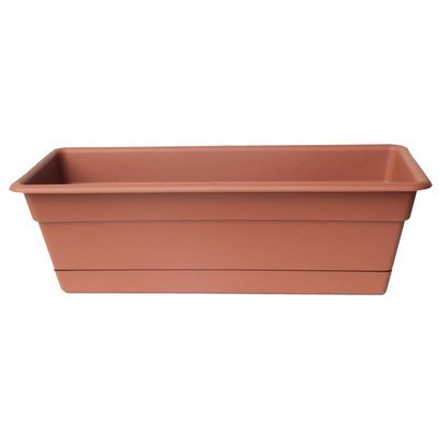 Rectangular Window Box Color: Terra Cotta, Size: 5.8