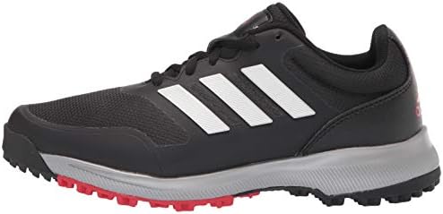 adidas Men's Tech Response Spikeless Golf Shoe, Core Black/Silver Metallic/Scarlet, 9.5 | Image 7