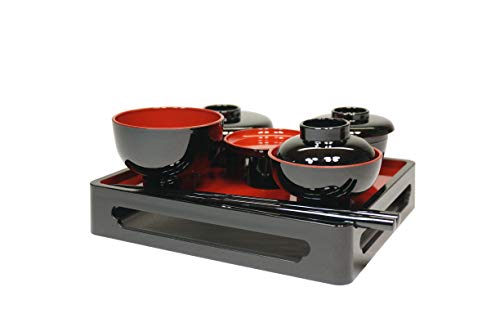 仏膳 4.5寸 黒(内朱) 4307450400011 - サンメニ― - 商品画像