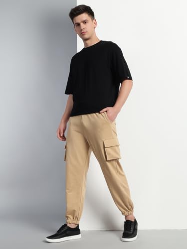 Image of Q - RIOUS Men Cargo || Men Cargo Pants || Men Cargo Pants Cotton || Cargos for Men, Black, 28