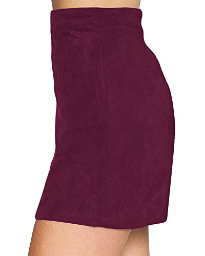 Image of MANGOPOP Skirt (A Burgundy, X-Large), A Burgundy, X-Large