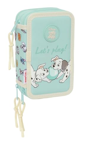 Safta Cats & Dogs - Astuccio Scolastico Con 37 Utili Inclusi, Astuccio Per Bambini, Ideale Per Bambini Dai 5 Ai 14 Anni, Comodo E Versatile, Qualità E