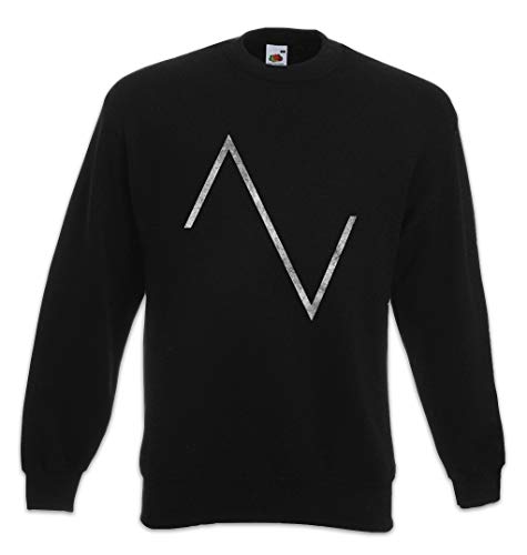 Sweatshirt molletonné col rond avec imprimé Wave Triangle géométrique durable