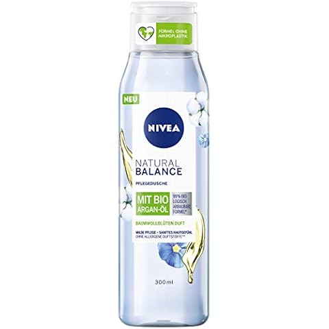 NIVEA Natural Balance - Gel de ducha con aroma a flores de algodón y aceite de argán orgánico Cover