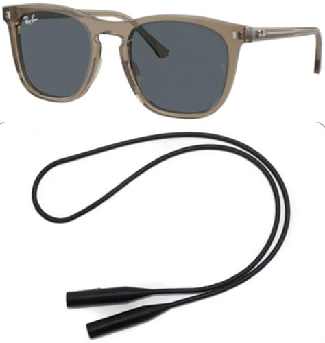 Ray-Ban RB2210 Sunglasses Bundle: RB 2210 6765R5 Transparent Brown Blue and Universal Anti-slip Silicone Leash2