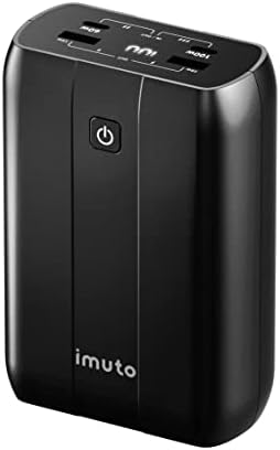 External Battery for Laptop, imuto 100W 99Wh Portable Laptop Charger,PD Fast Charging USB C Power Bank,Compatible with Laptop,Macbook,Dell Xps,Surface,iPad,Steam Deck,Switch, iPhone 14/13,Galaxy,Pixel