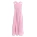 iiniim Girl's Cut Out Chiffon Pageant Party Wedding Flower Girl Dress Junior Bridesmaid Long Gowns