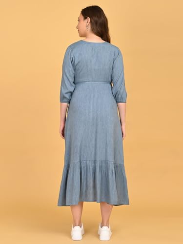 Image of The Mom Store Maternity and Nursing Wrap Dress for New Mom | Pre and Post Pregnancy Wear for Womens | Trendy Stylish Printed Friendly Dresses for Women | Comfortable