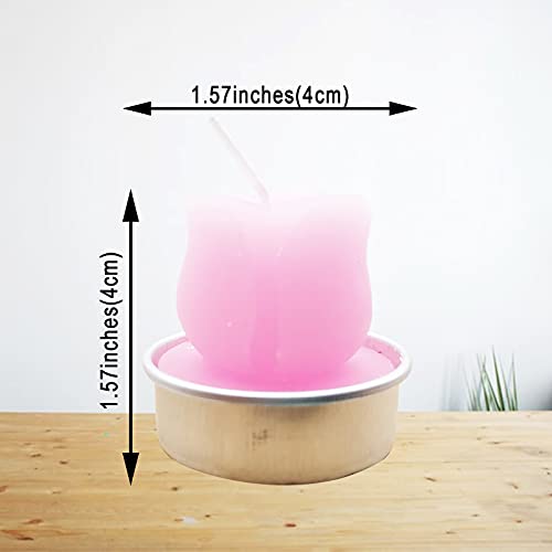 12 Pieces Flower Tealight Candles Cactus Candles Succulent Tea Lights Candle Fancy Plant Candle For Decorative Party Favor #TOP5