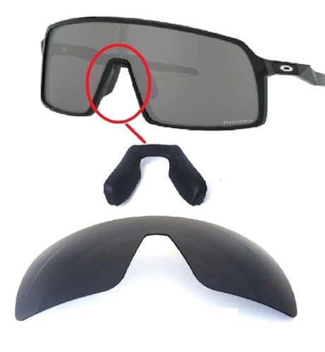 Verres polarisés Oakley Sutro OO9406 avec plaquettes de nez Galaxy noirs pour lunettes modèle S