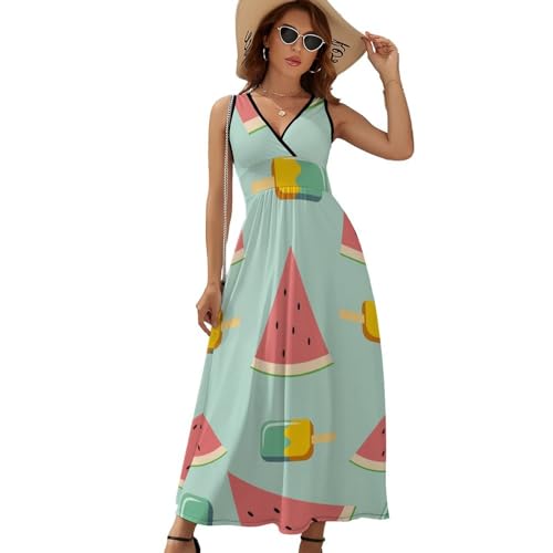 Robe longue d'été sans manches pour rester fraîche et élégante malgré les fortes chaleurs