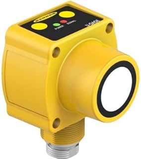 QT50UDBQ, Ultrasonic Sensor, Chem Resist, Time of Flight, R: 0.2-8m, 10-30VDC, 2 Disc NPN/PNP, 5 Pin QDM12, 02723