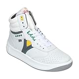 Servis Cheetah High Top Trainers Mens White Yellow Green Shoes, Afghani Tali Style OG, Men Stylish Sneakers High Top (White, US Footwear Size System, Adult, Men, Numeric, Medium, 10)