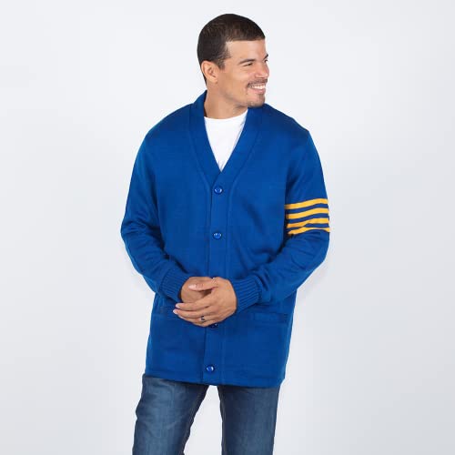 Image of Stewart & Strauss Cardigan Varsity Letter Sweater | American style button front letter sweater knit since 1977, heavyweight and ready for chenille letters and patches