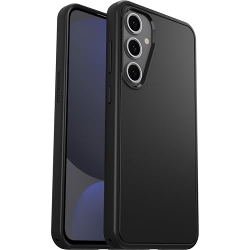 OtterBox Samsung Galaxy S24 FE Symmetry Series Case - BLACK, ultra-sleek, wireless charging compatible, raised edges protect camera & screen (Single Unit Ships in Polybag)