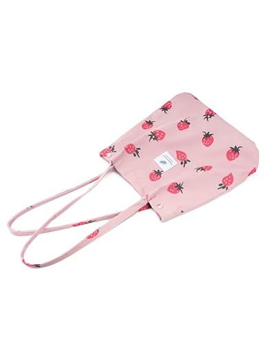 Image of Corduroy Tote Bag Cute Tote Bags for Women Shoulder Bag with Inner Pocket for Work Beach Travel and Shopping Grocery