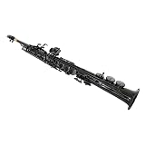 Jody Blues JSS-802 Black Bb Soprano Sax Professional Level with Tuner Mouthpiece Reeds Case