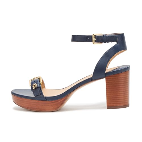 Lauren Ralph Lauren Women's Melissah Nappa Leather Platform Sandal Heeled2