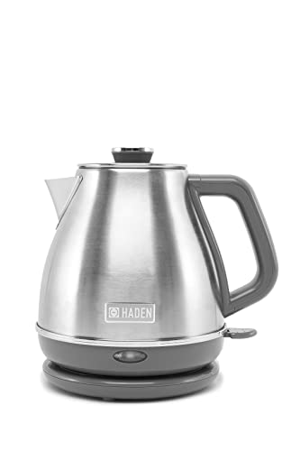 Yeovil Stainless Steel Kettle - 1L Compact, Brushed Silver Kettle, Perfect for Home & Office, BPA-Free, Fast Boil with Automatic Shut Off - Elegance and Efficiency Combined