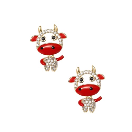Moderl oreille de boucle rouge de bœuf avec finitions chic de haute qualité