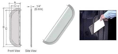 C.R. LAURENCE MS100A CRL Satin Anodized 2-5/8" x 9-5/8" Standard Mail Slot - Thumbnail 7