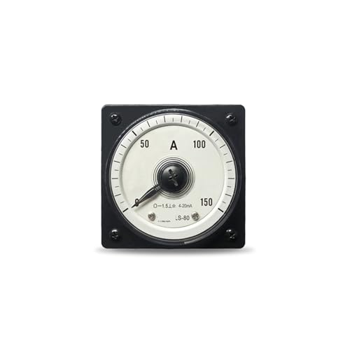 Ampèremètre analogique 750A 4-20mA à cadran circulaire 240° LS-80 pour intensité CC