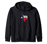 stato del texas silhouette mappa solitaria stella bandiera souvenir regalo felpa con cappuccio