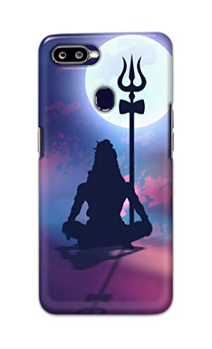 Image of Printed Hard Back Cover Case for Oppo F9 | Oppo F9 Pro | Realme U1 Back Cover (Lord Shiva) -702
