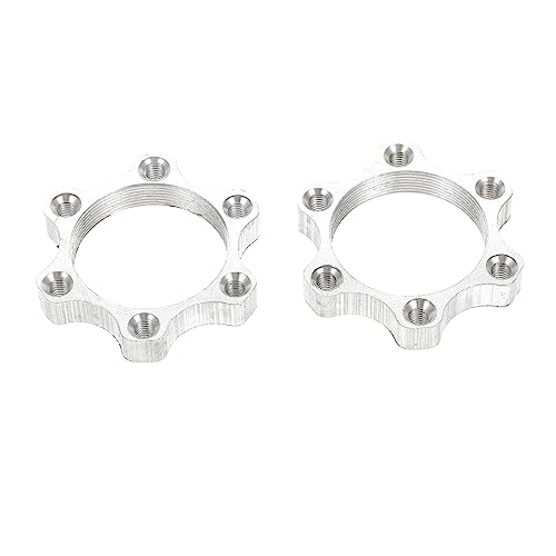 Mikikit Disc Brake Pad Set 6-Hole Hub Adapter for Road Bikes Aluminum Alloy Durable and Easy to Use