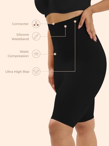 Image of UNDERNEAT Classic Series High-Waist Tummy Control Shapewear Shorts | Seamless and Invisible Body Shaper | Tummy Tucker and Thigh Shaping Shorts | Provides Medium Compression