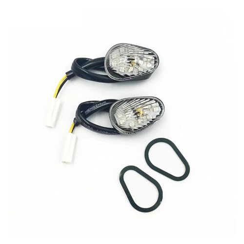 Motorcycle Turn Signals Indicator Flashing Lights Bulb Flush Mount for YZF R1 2002-2008 for YZF R6 2003-2008(Clear)