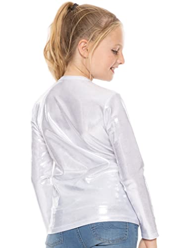 Image of Girls Long Sleeve Shirts | Soft Crew Neck Top | Short Sleeve | Long Sleeve Shirt Girls Size 2T - 16