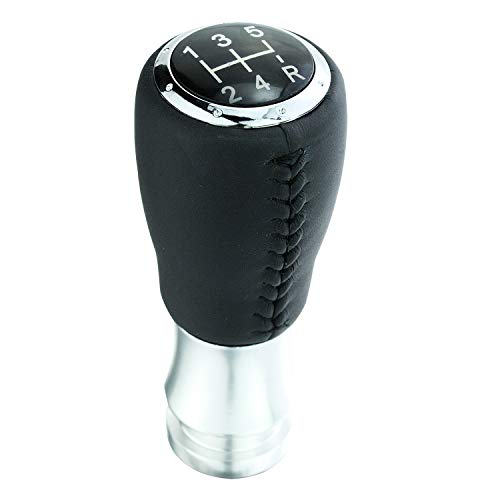 Bashineng 車シフター 汎用 レザー製 ギアスティックシフトノブ 自動と手動 トラック カー用品 汎用 (ブラックス