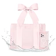 Chic Bow Design: This special-edition release is all tied up with a chic statement bow that's as sweet as it is sophisticated. Tip-Proof Design: With a wide, flat-bottom base, the beach bag sits upright wherever you set it down, preventing spills and...