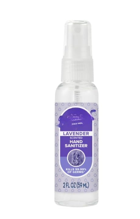 NEW GA-RM Hand Sanitizer Spray, Plant Based Alcohol, Hypoallergenic, Lavender Scent, 2 fl oz(1pack)