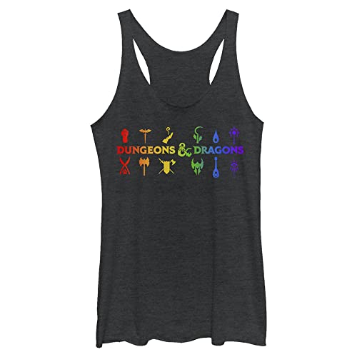 Dungeons & Dragons tank top racerback multicolore pour femme adepte de jeux de rôle