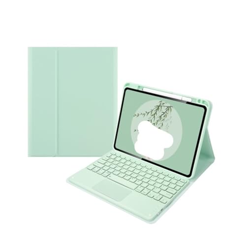 Clavier QWERTY détachable iPad Air 5 coque cuir tactile fente stylo