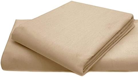 AmigoZone Cotton Percale Easy Care Polycotton Flat Sheet (Grey, Super King)