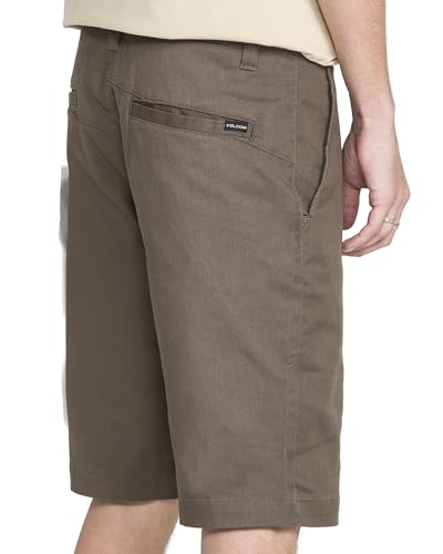 Image of Volcom Men's Vmonty Chino Shorts - 22 inch Outseam, Relaxed Fit, Durable Cotton Fabric