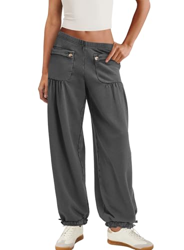 Nirovien Womens Wide Leg Sweatpants Lounge Baggy Pants Elastic Waist Casual Cargo Sweat Pants with Pockets2