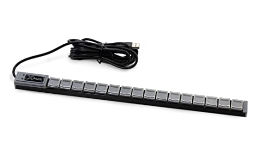 Clavier P.I. Engineering USB Keyboard XK-0981-UCK16-R Touches Macros