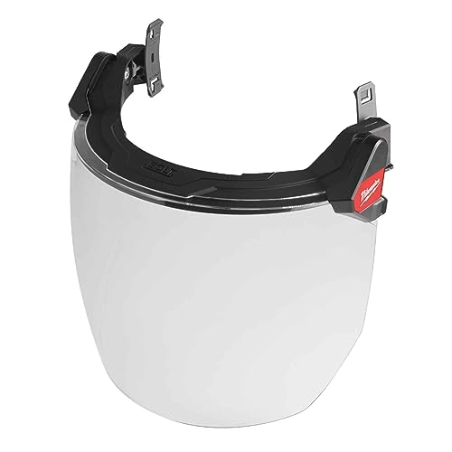 Milwaukee BOLT(TM) Visière complète universelle, niveau K EN166, visière de casque, protection du visage, anti-buée, couleur : transparent