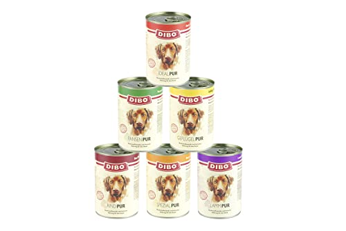 DIBO – PUR PANSEN (Pansen/Blättermagen), 6 x 400g-Dose, Reine Fleischdosen aus frischem und natürlichem Fleisch Qualität