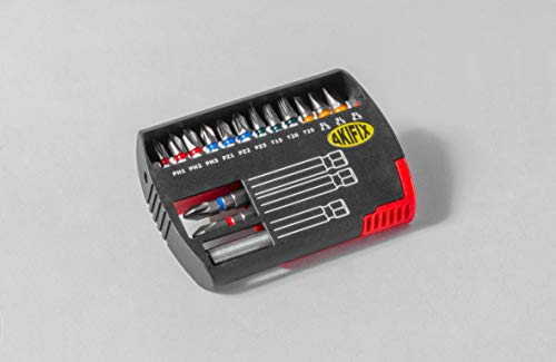 Akifix NAUE55002 - Surtido de 15 puntas con portapuntas magnético Cover