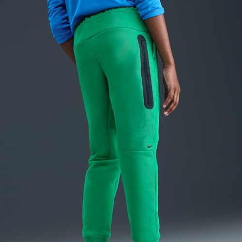 Nike Sportswear Tech Fleece Big Kids' Joggers (Stadium Green/Black/Black)3