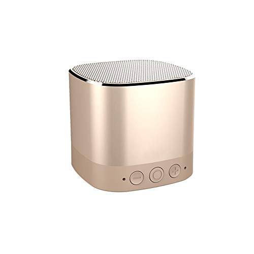 VejiA Mini Altavoz Bluetooth W5 Heavy Bass Metal Pequeño Cañón de Acero Tarjeta Estéreo Pequeña Portátil Mini Reproductor de Música Admite MP3 (Color: