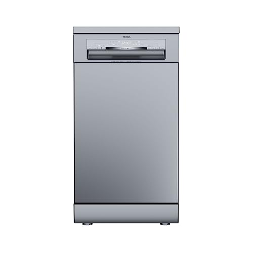 Teka DFS 74 850 SS - Lavavajillas Libre Instalación 45 cm, ExpertCare Series, para 10 cubiertos, Tercera Bandeja MultiFlex3, 8 Programas de Lavado, Color Acero Inoxidable