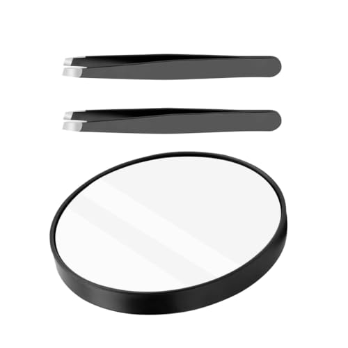 Changyeah Espejo Aumento 30X,Espejo de Aumento de Viaje con Ventosa y Pinzas, Espejo de Maquillaje con aumentos para Maquillaje, Espejo de tocador Redondo de Enfoque de 8.6 cm,Maquillaje, Afeitado