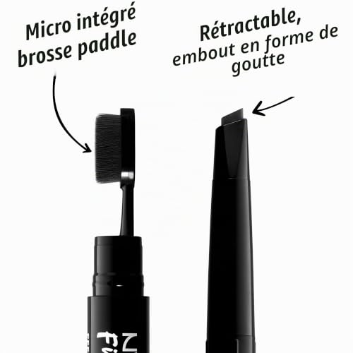 NYX Professional Makeup Crayon Sourcils Fill & Fluff Pommade Crémeuse Black